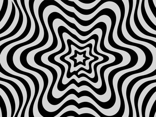 Optical star pattern art