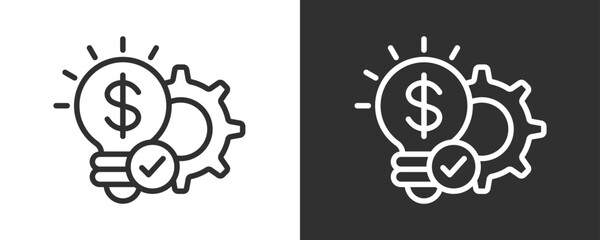 Development Icon Set Vector Collection Isolated In Black And White