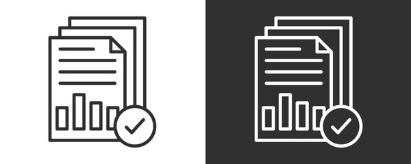 Approved Icon Set Vector Collection Isolated In Black And White