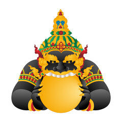 Thai giant design isolated, Guardian Vessavana