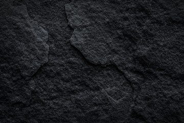 Dark black slate stone natural abstract background
