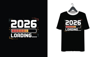 2026 Loading Bar and Text Graphic for New Year Celebration Keywords: 2026, Loading, Bar, Progress, Year, New Year, Celebration