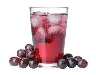 grape soda drink isolated on transparent png