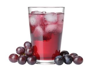 grape soda drink isolated on transparent png