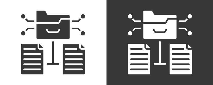 Data Transformation Icon Set Multiple Style Collection