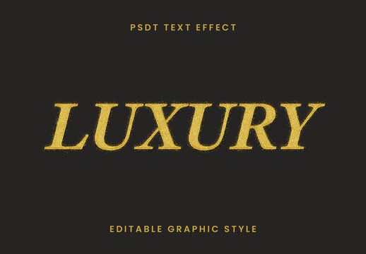 Gold Glitter Text Effect Classic Sparkle Font