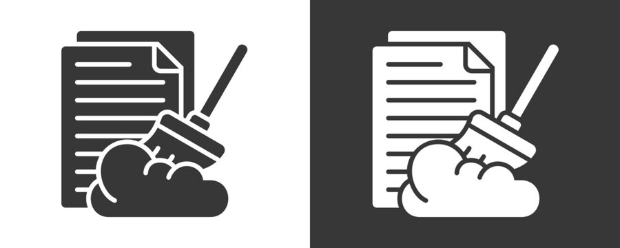 Data Cleaning Icon Set Multiple Style Collection