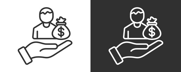Fototapeta premium Equity Icon Set Vector Collection Isolated In Black And White