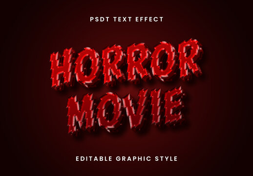 Horror Movie Text Effect