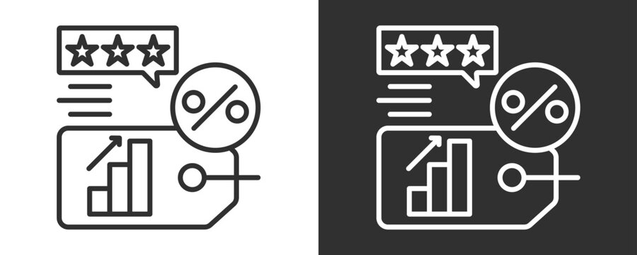 Sales Icon Set Vector Collection Isolated In Black And White