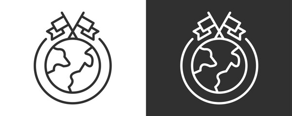 Cultural Competence Icon Set Vector Collection Isolated In Black And White