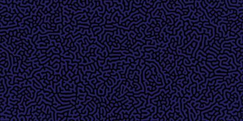 Abstract truing organic wallpaper Turing reaction diffusion monochrome seamless pattern .Monochrome Turing reaction background .Natural seamless line pattern. Linear design with biological shapes