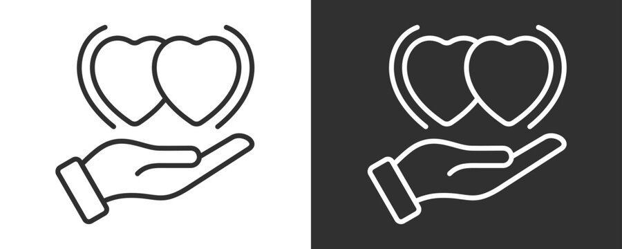 Respect Icon Set Vector Collection Isolated In Black And White