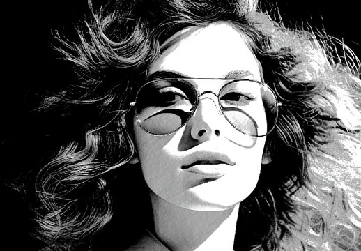 Black And White Realistic Pencil Sketch Photo Effect