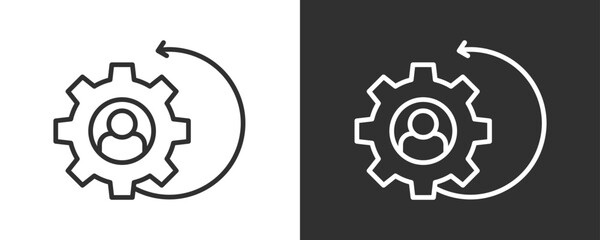 Recovery Icon Set Vector Collection Isolated In Black And White