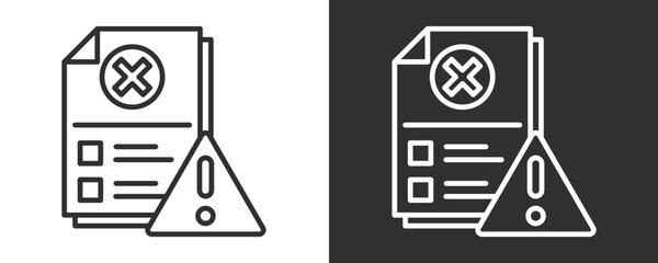 Incident Report Icon Set Vector Collection Isolated In Black And White