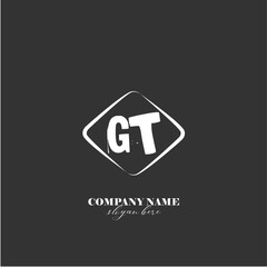 vector GT illustration of a logo for a company background abstract
