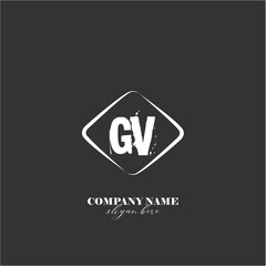 vector GV illustration of a logo for a company background abstract