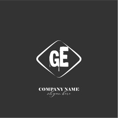 vector GE illustration of a logo for a company background abstract