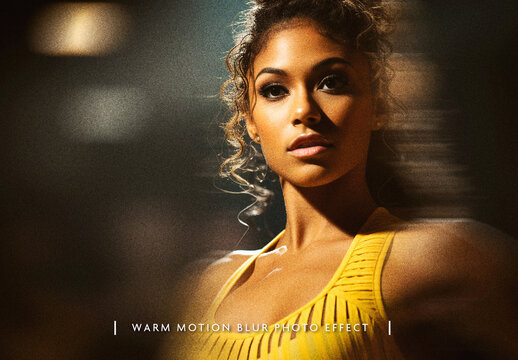 Warm Motion Blur Photo Effect