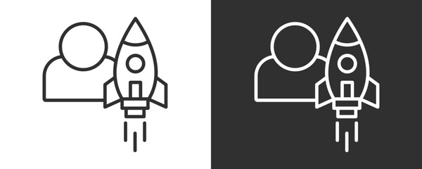 Entrepreneurship Icon Set Vector Collection Isolated In Black And White