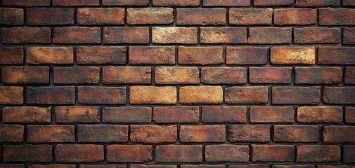 Obraz premium close-up view of an old textured brick wall with warm earthy tones and visible mortar lines