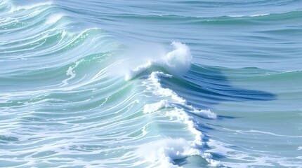 Fototapeta premium blue waves on the sea