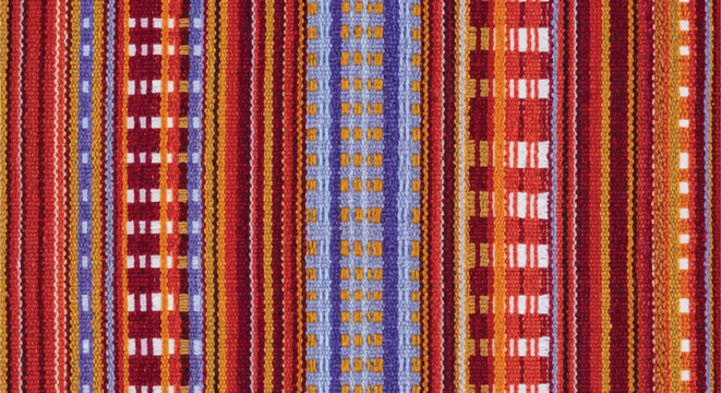 Yakan Weave, Vibrant handwoven textile with warm earth tones and geometric patterns bringing a cozy, artisanal feel to your design projects or adding a touch of global style to your home decor