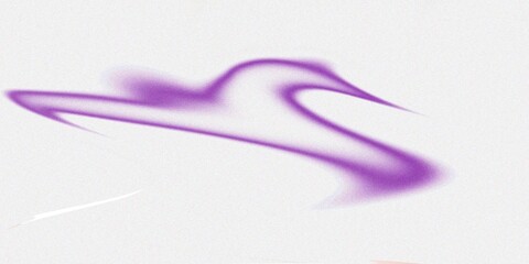 Beautiful fire flames, purple smoke on white background