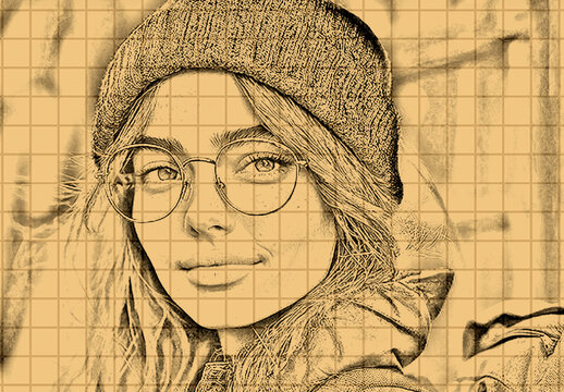 Vintage Draw Sketch Photo Effect