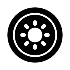 sliced kiwi fruit icon