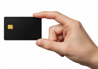 Carte bancaire tenue en main