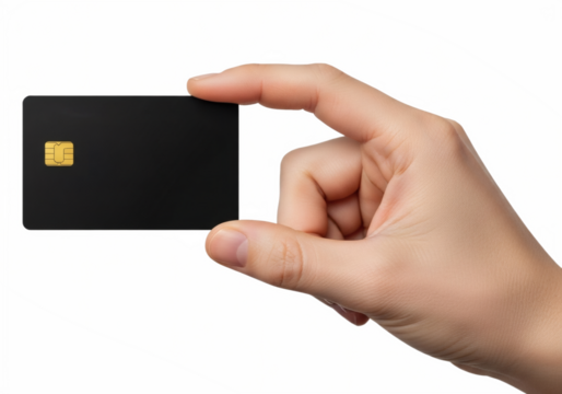 Carte bancaire tenue en main