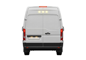 Fourgon blanc utilitaire pour transport et livraison
