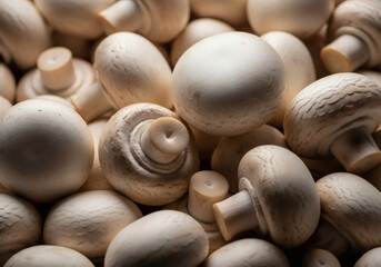 Champignons Frais en Gros Plan
