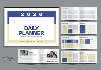 Minimalist Daily Planner Template with Goal Tracker