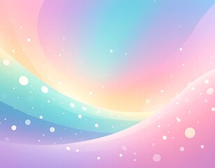 Soft pastel curves blend with gentle speckled lights, creating a dreamy backdrop