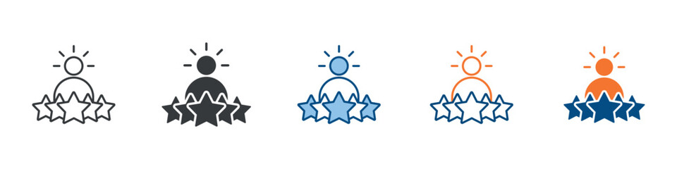 Customer Feedback Icon Set Multiple Style Collection 