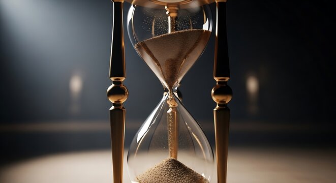 hourglass with sand