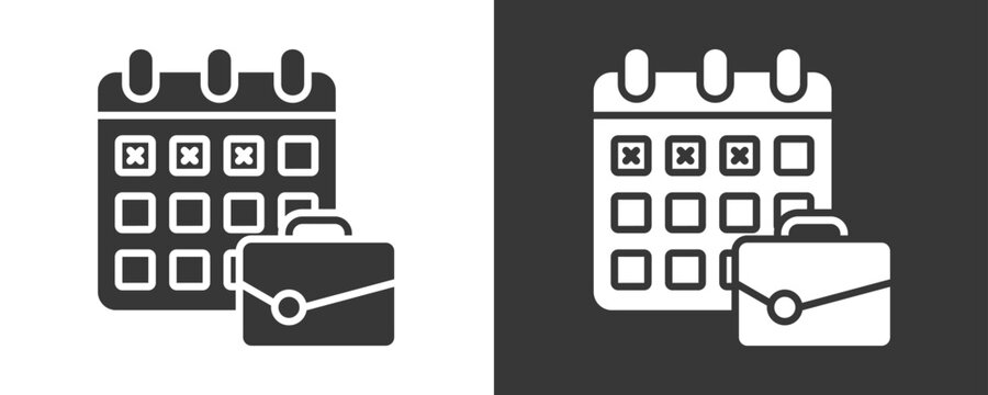 Leave Icon Set Vector Collection Isolated In Black And White