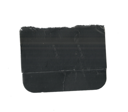 Ripped Black Cardboard Texture Isolated on Transparent Background