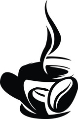 Coffee and cafe logo design inspiration Vector Image	
