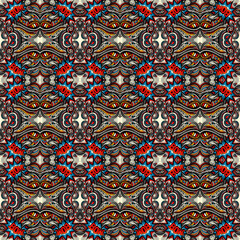 Dynamic Pop Art Christmas Seamless Pattern – Candy Canes, Comic Text, Holiday Doodles