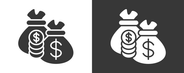 Bonus Icon Set Vector Collection Isolated In Black And White