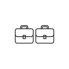 Briefcase line art stylish professional bag for work