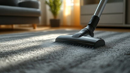 Vacuum cleaner carpet living room sunlight cleaning hygiene modern tidy mood soft texture home care