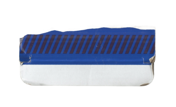 Blue and White Striped Torn Packaging Texture Background