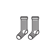 Compression Socks line art Improve Circulation During Long Flights