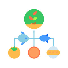 Simple illustrated geometric baby mobile design isolated on black