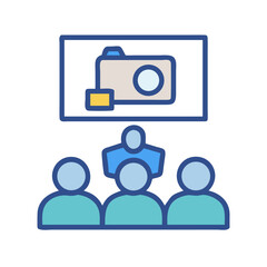 Group presentation of images or digital assets to team